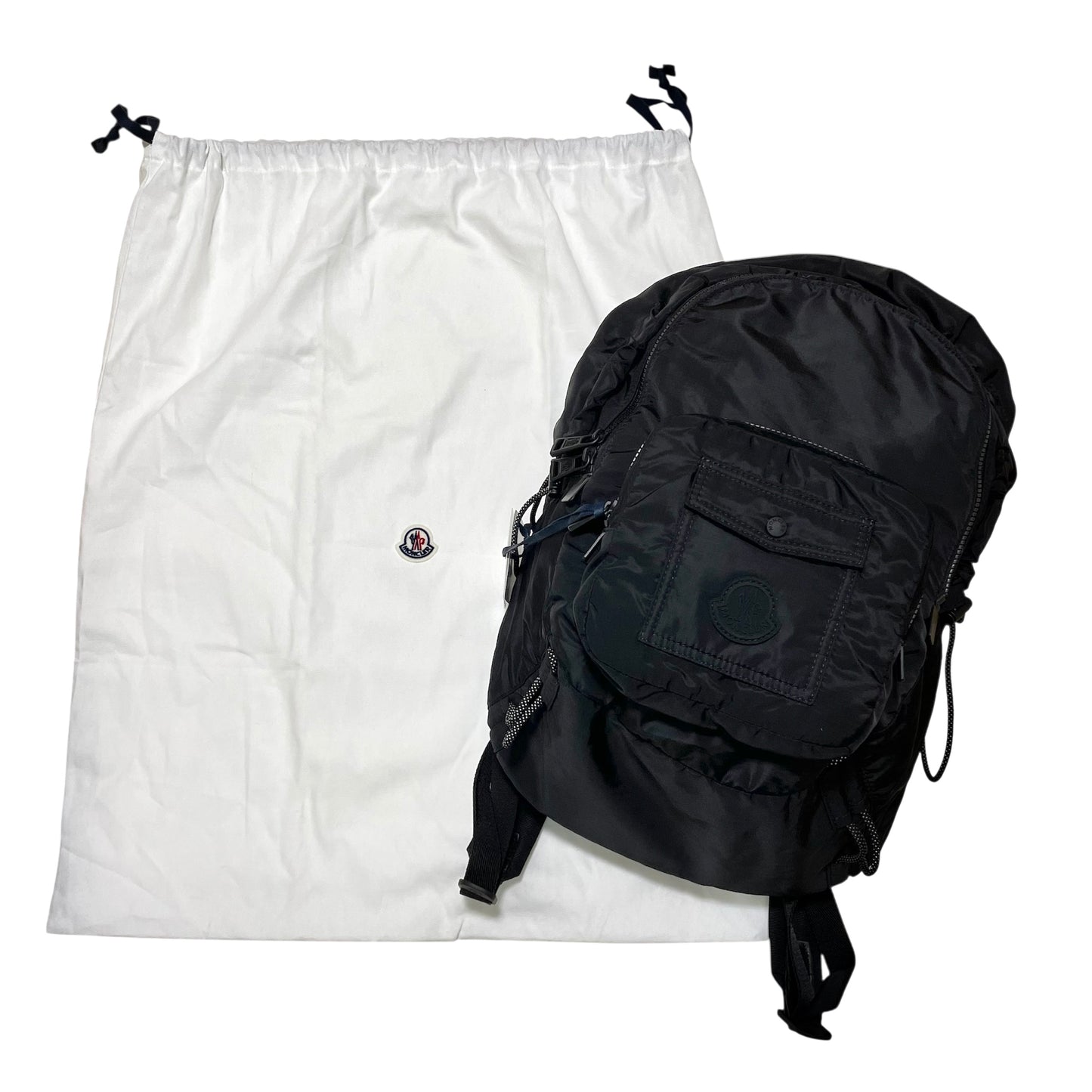 MONCLER モンクレール リュックサック バックパック ナイロン 大容量 メンズ レディース シンプル ロゴ 黒 新品未使用