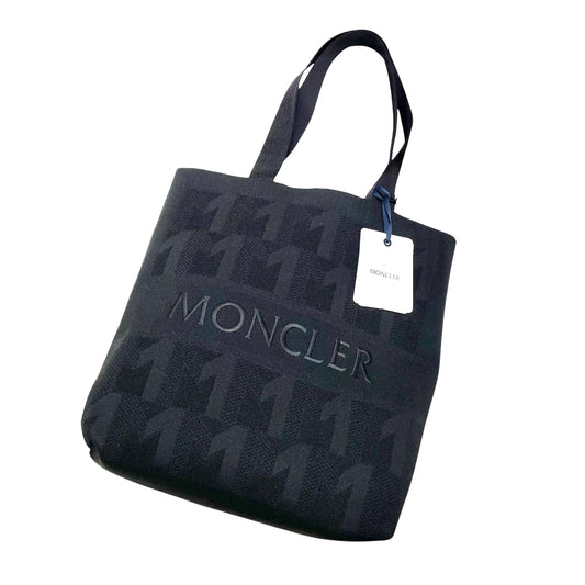MONCLER モンクレール トートバッグ KNIT TOTE 大容量 A4対応 軽量 ニット素材 モノグラム柄 ロゴ 新品未使用