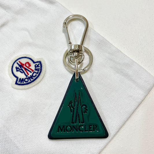MOCLER モンクレール トライアングル キーリング キーホルダー ロゴ 三角 メンズ レディース 緑 グリーン 新品未使用