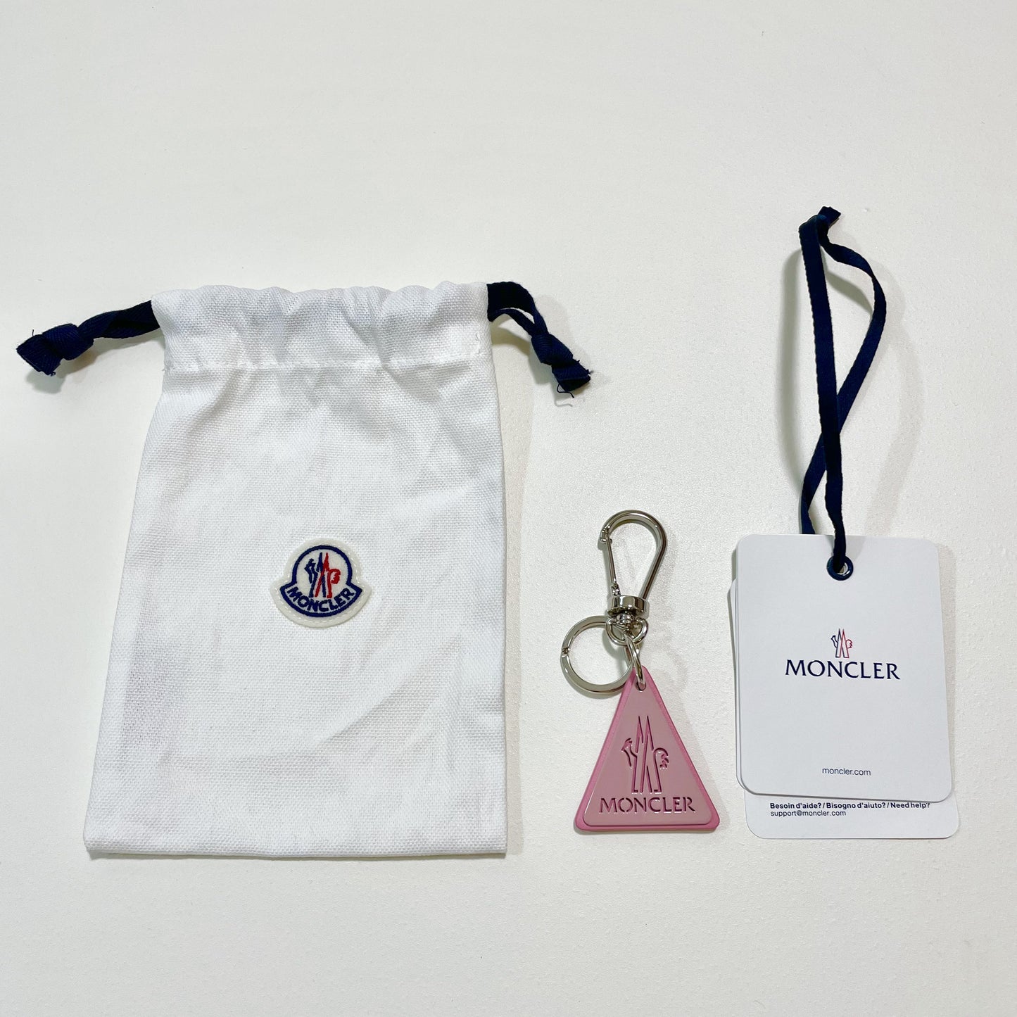 MOCLER モンクレール トライアングル キーリング キーホルダー ロゴ 三角 メンズ レディース 緑 グリーン 新品未使用