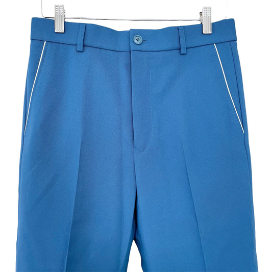 GUCCI グッチ パンツ 44 ノータック シングルパンツ スラックス ボトムス 751787 メンズ 青 ブルー新品未使用