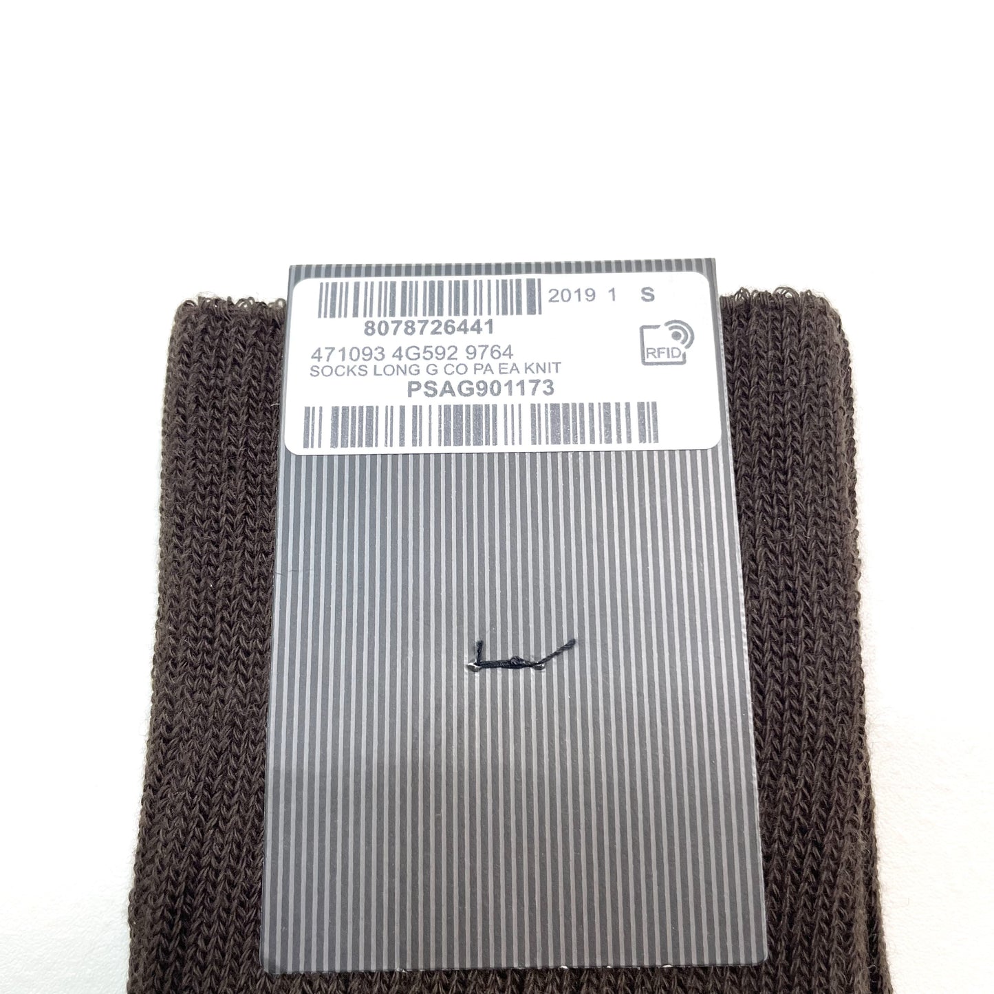 GUCCI グッチ 靴下 S 22cm 23cm 24cm ソックス ロング メンズ レディース 総柄 茶 ブラウン 新品未使用