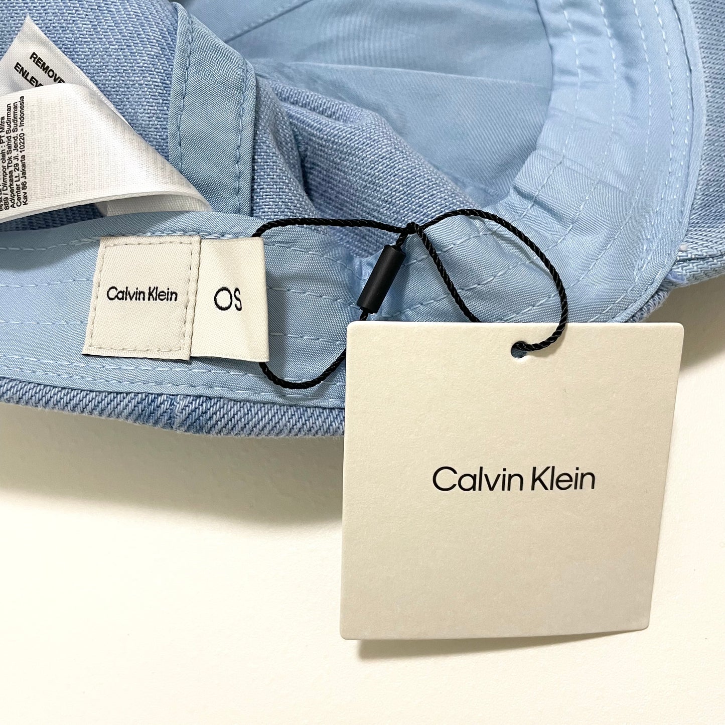 Calvin Klein カルバンクライン キャップ ベースボール 帽子 ONE SIZE デニム 刺繍 ロゴCK レディース 青