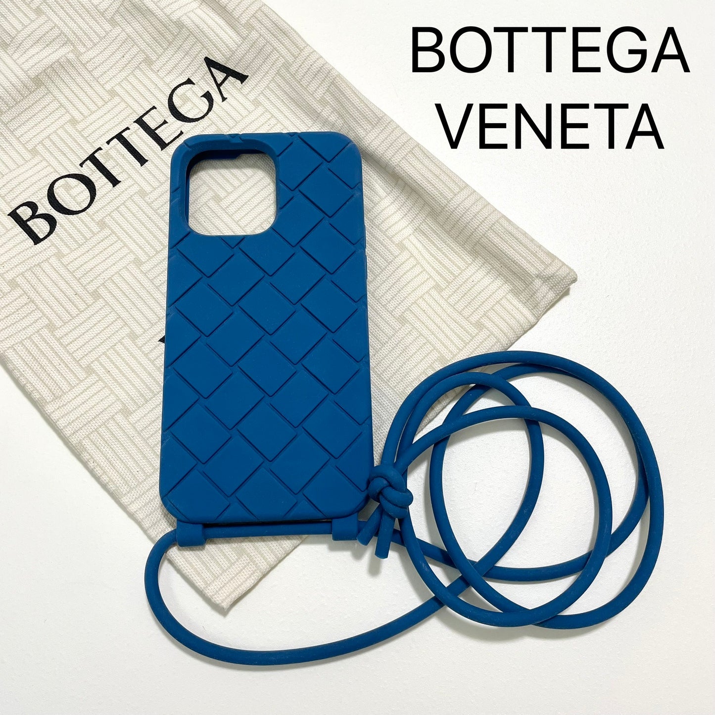 BOTTEGA VENETA ボッテガヴェネタ iPhone14 Pro Max ケース スマホケース 青 アイフォン 新品未使用