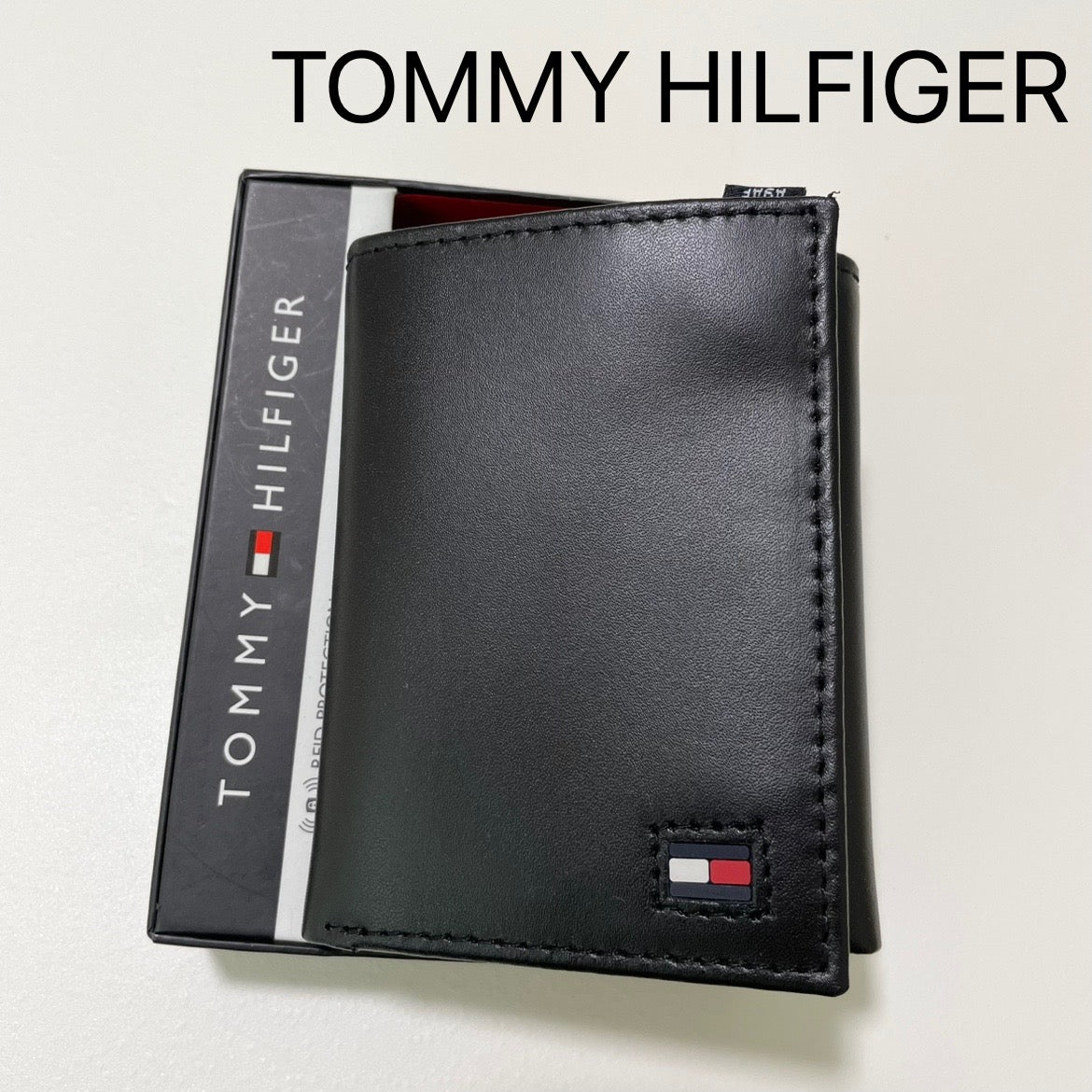 TOMMY HILFIGER トミーヒルフィガー 折り財布 ウォレット 三つ折り カードケース 小銭入れなし メンズ コンパクト