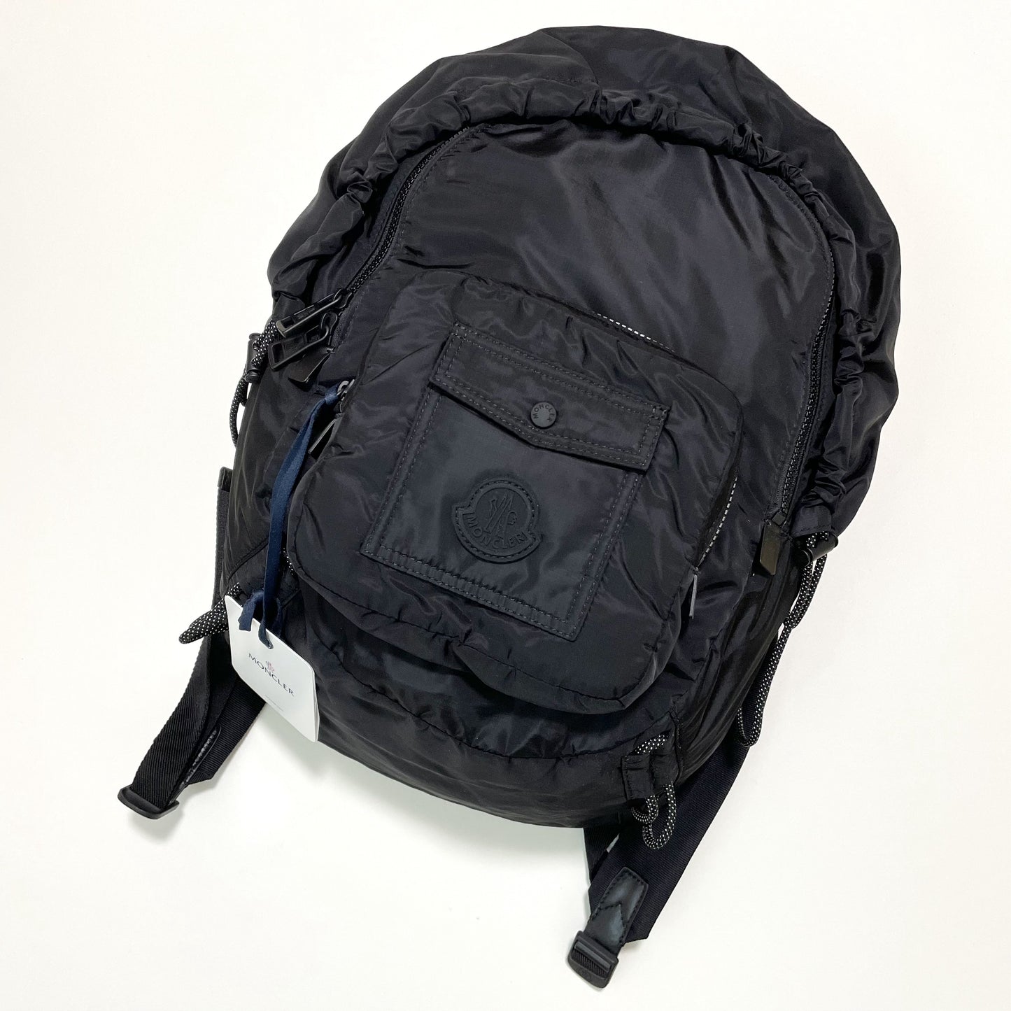 MONCLER モンクレール リュックサック バックパック ナイロン 大容量 メンズ レディース シンプル ロゴ 黒 新品未使用