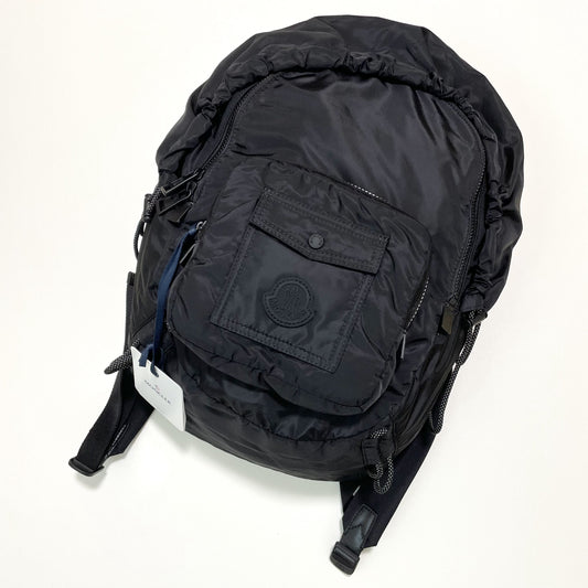 MONCLER モンクレール リュックサック バックパック ナイロン 大容量 メンズ レディース シンプル ロゴ 黒 新品未使用