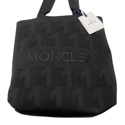 MONCLER モンクレール トートバッグ KNIT TOTE 大容量 A4対応 軽量 ニット素材 モノグラム柄 ロゴ 新品未使用