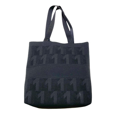 MONCLER モンクレール トートバッグ KNIT TOTE 大容量 A4対応 軽量 ニット素材 モノグラム柄 ロゴ 新品未使用