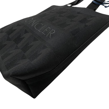 MONCLER モンクレール トートバッグ KNIT TOTE 大容量 A4対応 軽量 ニット素材 モノグラム柄 ロゴ 新品未使用