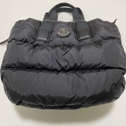MONCLER モンクレール ミニトートバッグ CARADOC ハンドバッグ 手持ち ダウン レディース ロゴ 黒 新品未使用