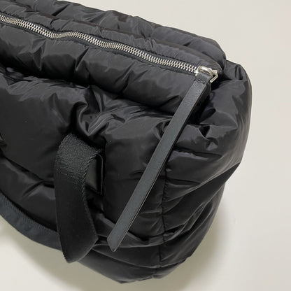 MONCLER モンクレール ミニトートバッグ CARADOC ハンドバッグ 手持ち ダウン レディース ロゴ 黒 新品未使用