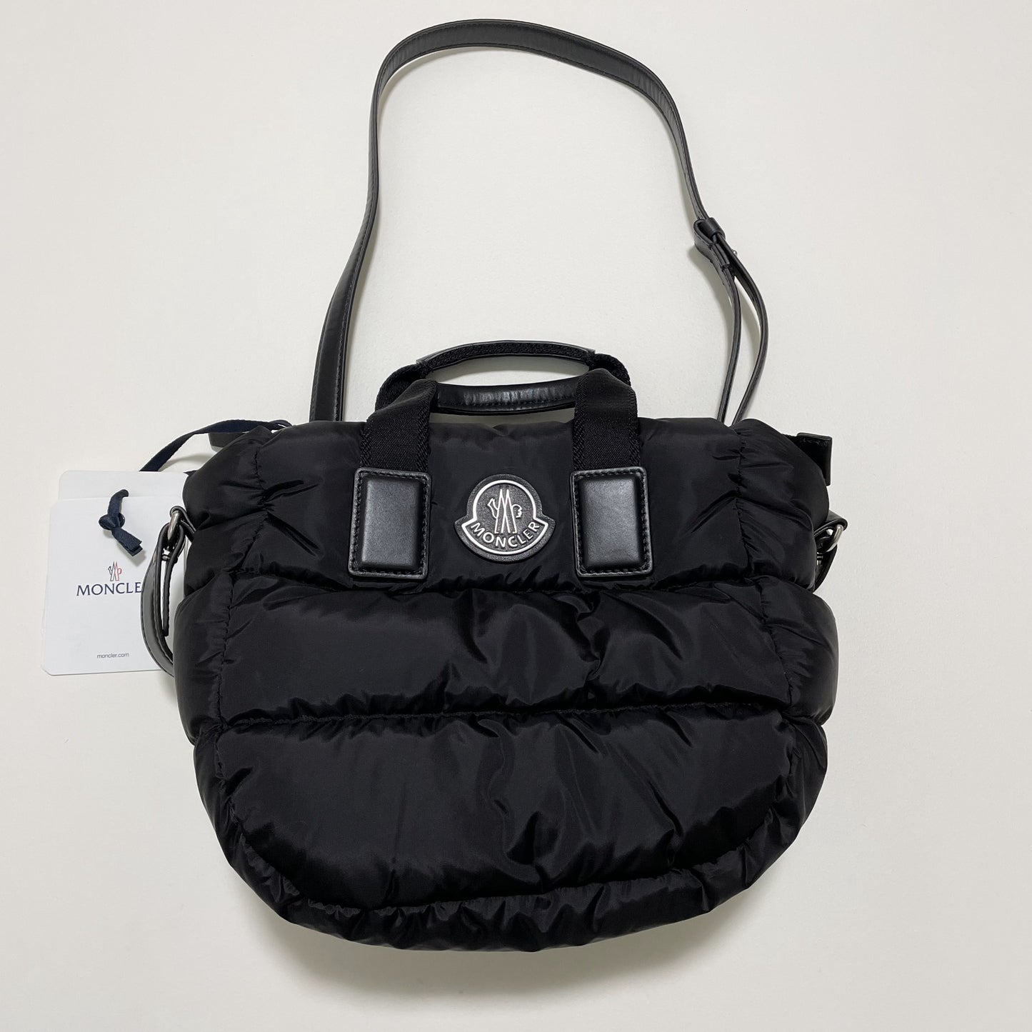 MONCLER モンクレール ミニトートバッグ MINI CARADOC ハンドバッグ ダウン レディース ブラック 新品未使用