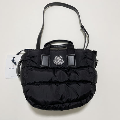 MONCLER モンクレール ミニトートバッグ MINI CARADOC ハンドバッグ ダウン レディース ブラック 新品未使用