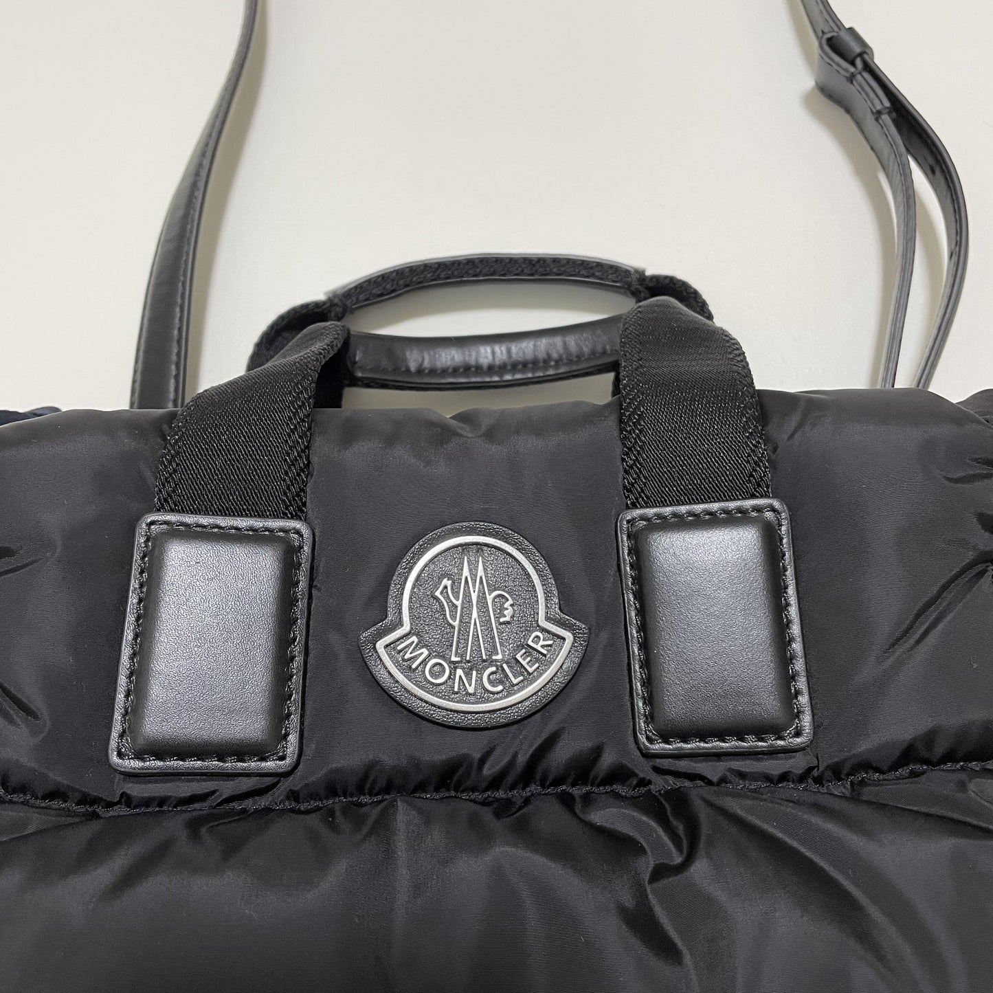 MONCLER モンクレール ミニトートバッグ MINI CARADOC ハンドバッグ ダウン レディース ブラック 新品未使用