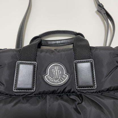 MONCLER モンクレール ミニトートバッグ MINI CARADOC ハンドバッグ ダウン レディース ブラック 新品未使用