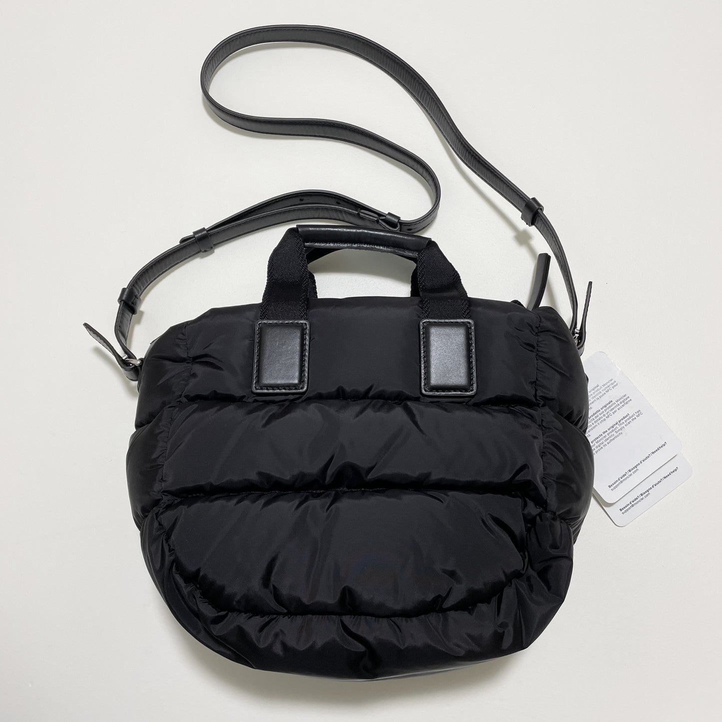 MONCLER モンクレール ミニトートバッグ MINI CARADOC ハンドバッグ ダウン レディース ブラック 新品未使用