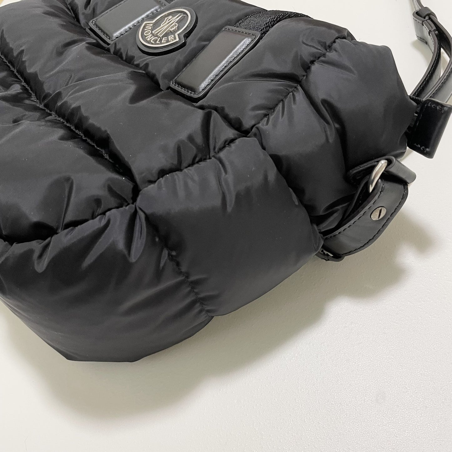 MONCLER モンクレール ミニトートバッグ MINI CARADOC ハンドバッグ ダウン レディース ブラック 新品未使用