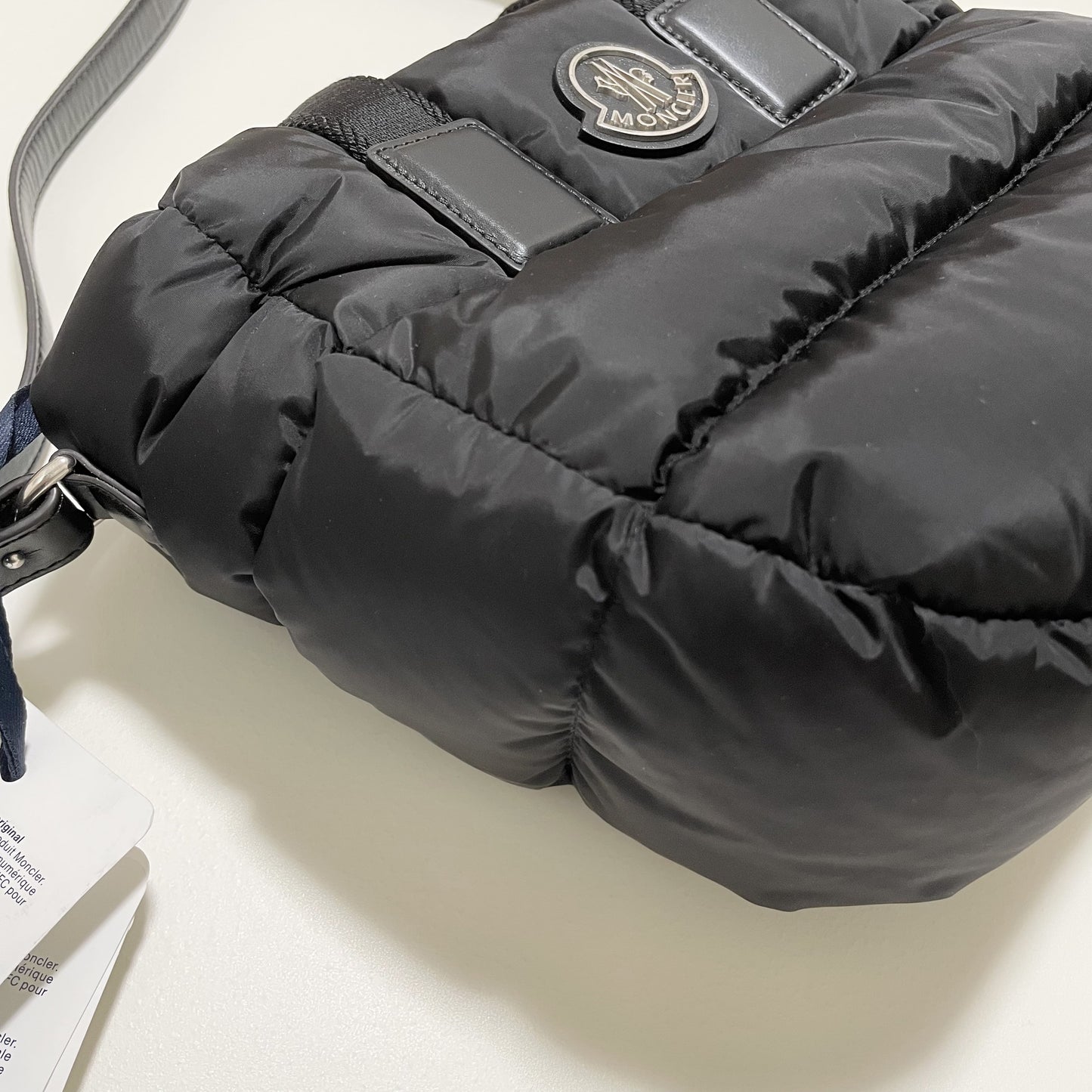 MONCLER モンクレール ミニトートバッグ MINI CARADOC ハンドバッグ ダウン レディース ブラック 新品未使用