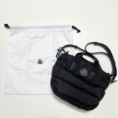 MONCLER モンクレール ミニトートバッグ MINI CARADOC ハンドバッグ ダウン レディース ブラック 新品未使用