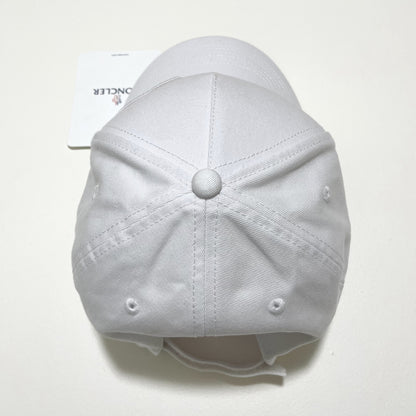 MONCLER モンクレール ベースボールキャップ 帽子 ロゴ ワッペン ハート シンプル おしゃれ 白 ホワイト 新品未使用