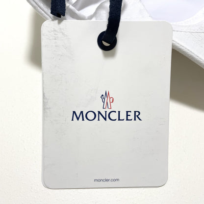 MONCLER モンクレール ベースボールキャップ 帽子 ロゴ ワッペン ハート シンプル おしゃれ 白 ホワイト 新品未使用
