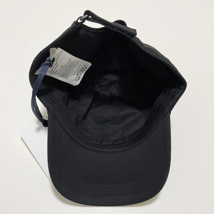 MONCLER モンクレール ベースボールキャップ 帽子 ロゴ ワッペン おしゃれ 綿 コットン パイル 黒 ブラック 新品未使用
