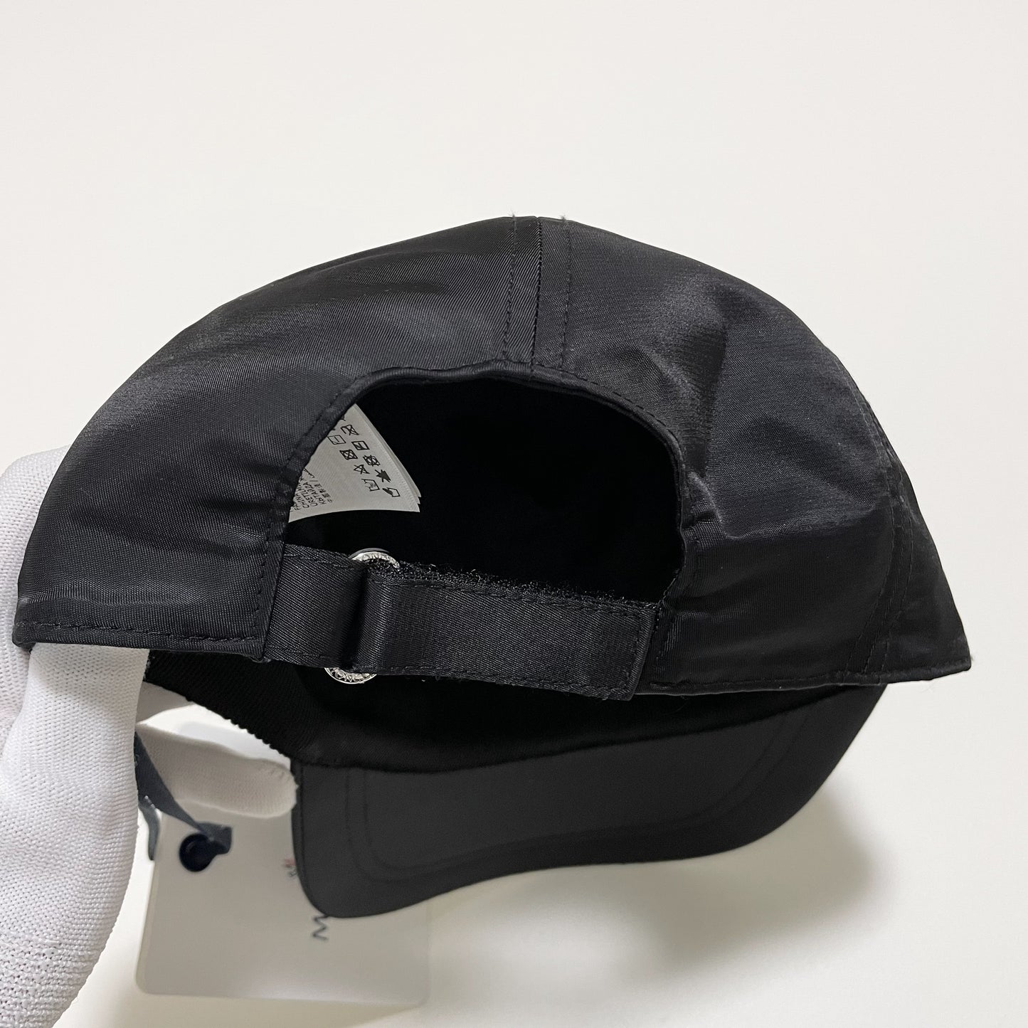 MONCLER モンクレール ベースボールキャップ 帽子 ロゴ ラインストーン おしゃれ レディース 黒 ブラック 新品未使用