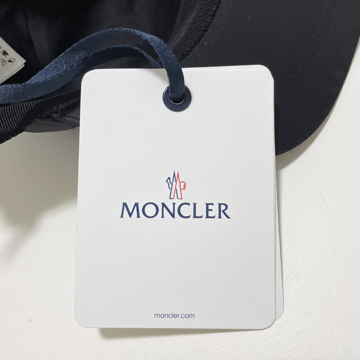 MONCLER モンクレール ベースボールキャップ 帽子 ロゴ ラインストーン おしゃれ レディース 黒 ブラック 新品未使用