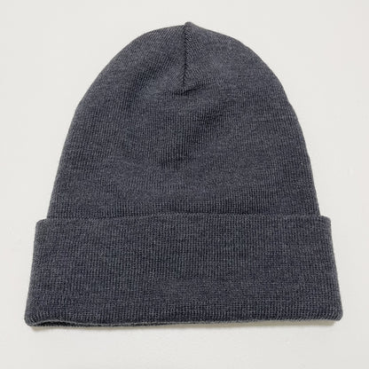 MONCLER モンクレール ニットキャップ ニット帽 帽子 ロゴ ワッペン シンプル メンズ レディース グレー 新品未使用