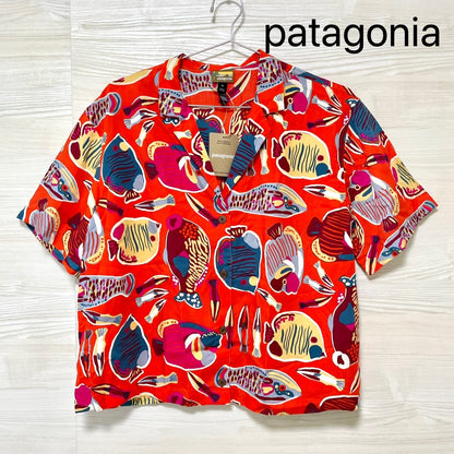 patagonia パタゴニア シャツ M/L  ウィメンズ タイダル スレッズ レディース オレンジ テンセル リヨセル 速乾 半袖