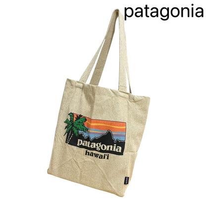 patagonia パタゴニア トートバッグ ハワイ限定 Hawaii お洒落 人気 ベージュ エコバッグ ハワイアン雑貨 かばん
