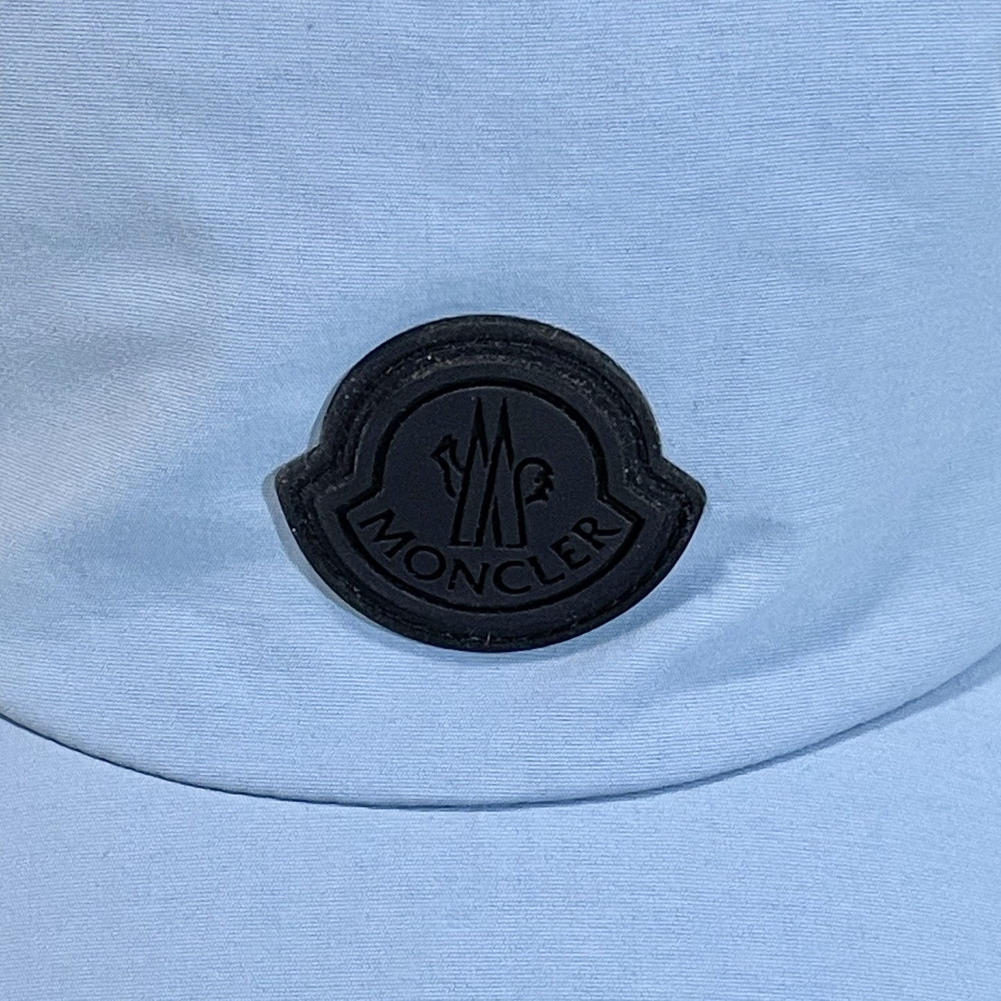 MONCLER モンクレール ベースボールキャップ M 帽子 ロゴ ナイロン シンプル おしゃれ 水色 ライトブルー 新品未使用