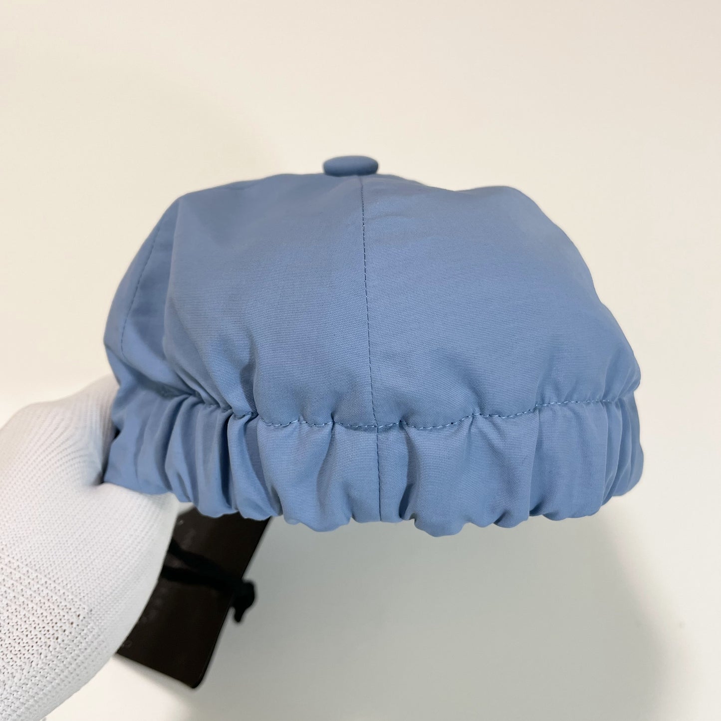 MONCLER モンクレール ベースボールキャップ M 帽子 ロゴ ナイロン シンプル おしゃれ 水色 ライトブルー 新品未使用