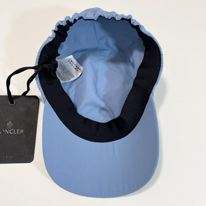 MONCLER モンクレール ベースボールキャップ M 帽子 ロゴ ナイロン シンプル おしゃれ 水色 ライトブルー 新品未使用