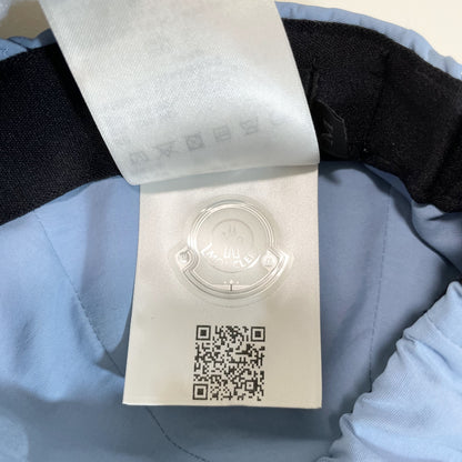 MONCLER モンクレール ベースボールキャップ M 帽子 ロゴ ナイロン シンプル おしゃれ 水色 ライトブルー 新品未使用