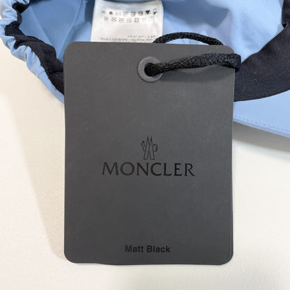 MONCLER モンクレール ベースボールキャップ M 帽子 ロゴ ナイロン シンプル おしゃれ 水色 ライトブルー 新品未使用