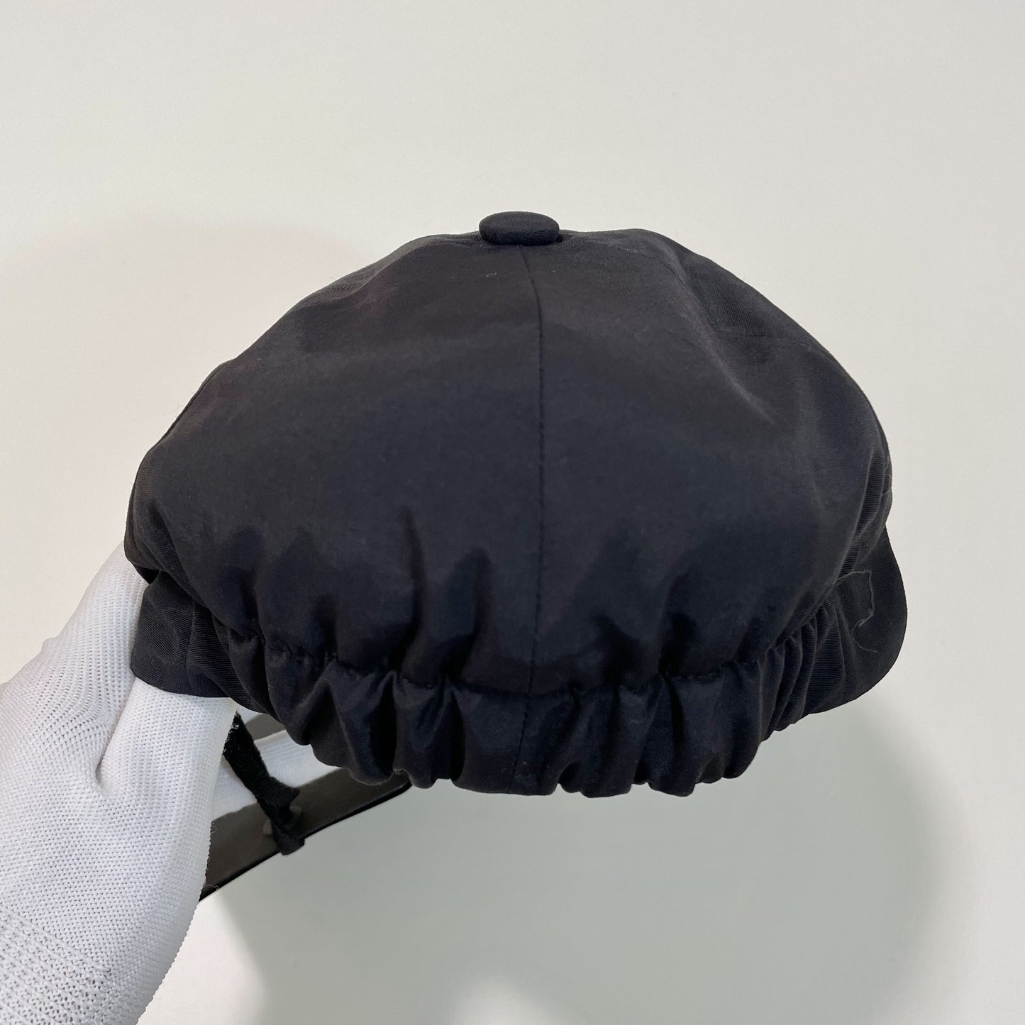 MONCLER モンクレール ベースボールキャップ M 帽子 ロゴ ナイロン シンプル おしゃれ 薄手 黒 ブラック 新品未使用