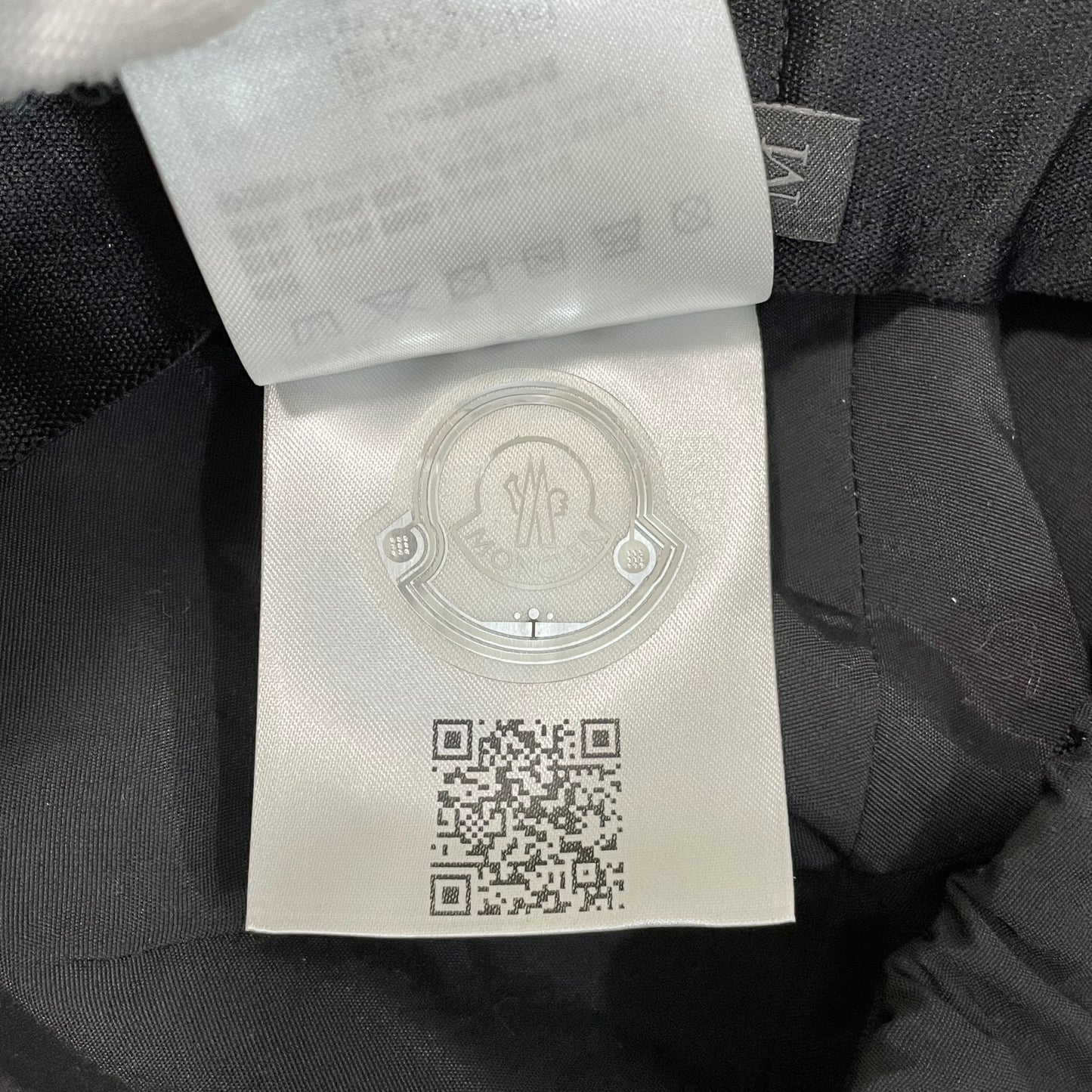 MONCLER モンクレール ベースボールキャップ M 帽子 ロゴ ナイロン シンプル おしゃれ 薄手 黒 ブラック 新品未使用