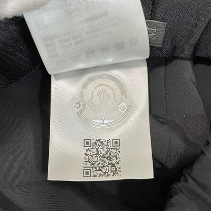 MONCLER モンクレール ベースボールキャップ M 帽子 ロゴ ナイロン シンプル おしゃれ 薄手 黒 ブラック 新品未使用