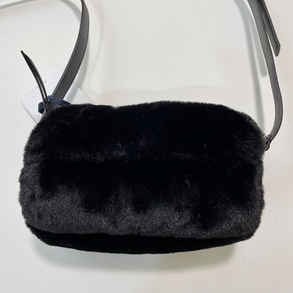 MONCLER モンクレール ショルダーバッグ ファー ダウン レディース KEONI NEW ロゴ 黒 ブラック 新品未使用