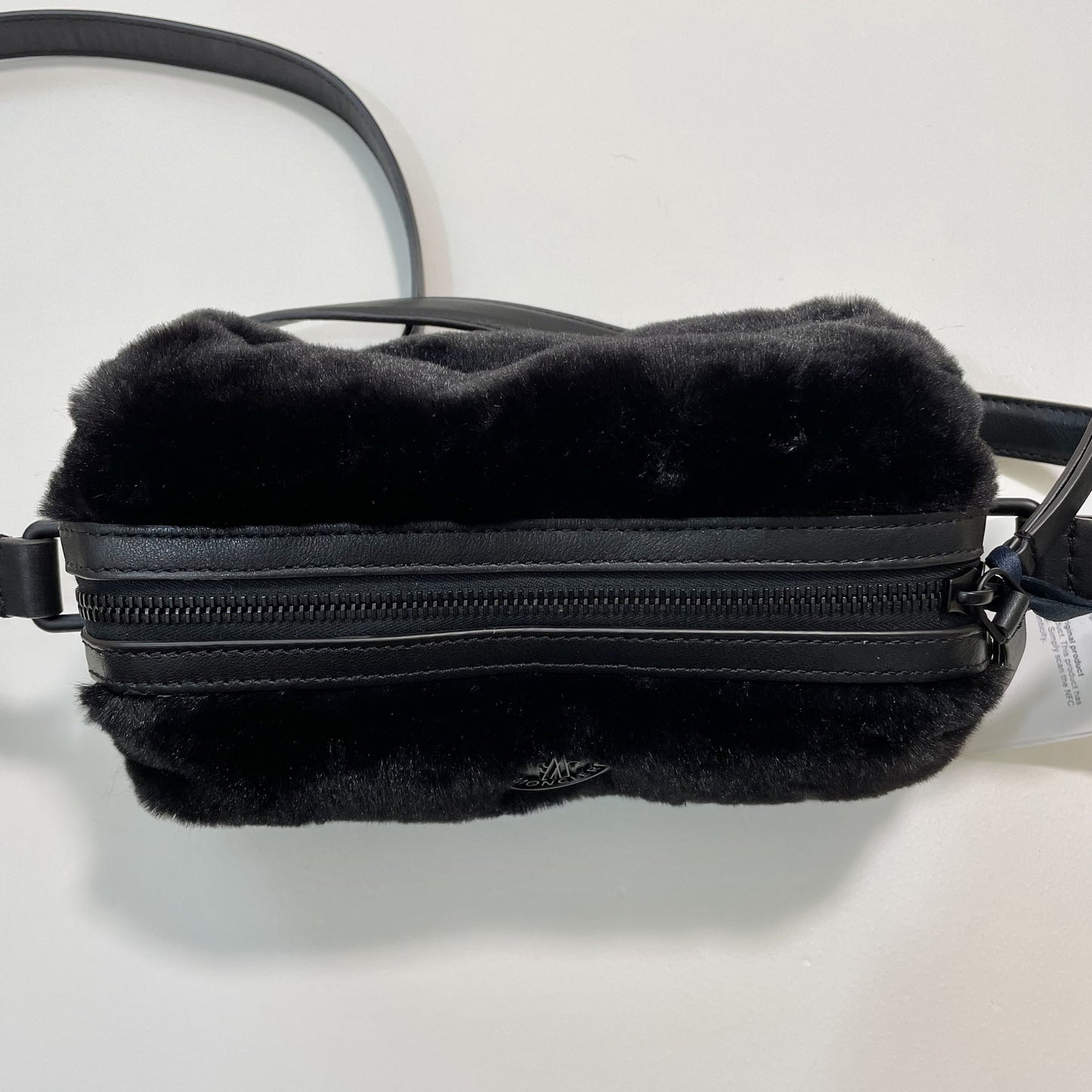 MONCLER モンクレール ショルダーバッグ ファー ダウン レディース KEONI NEW ロゴ 黒 ブラック 新品未使用