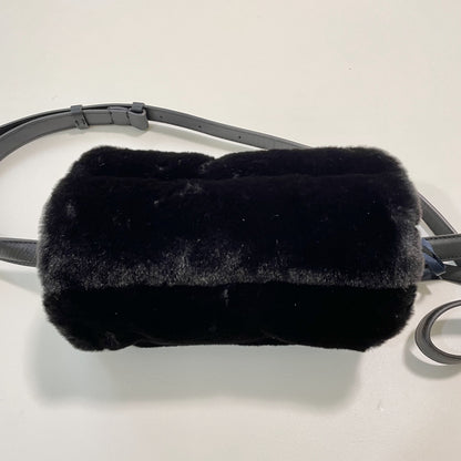 MONCLER モンクレール ショルダーバッグ ファー ダウン レディース KEONI NEW ロゴ 黒 ブラック 新品未使用