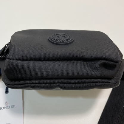 MONCLER モンクレール ボディバッグ 無地 ナイロン ウエストバッグ ベルトバッグ DURANCE ロゴ 黒 新品未使用