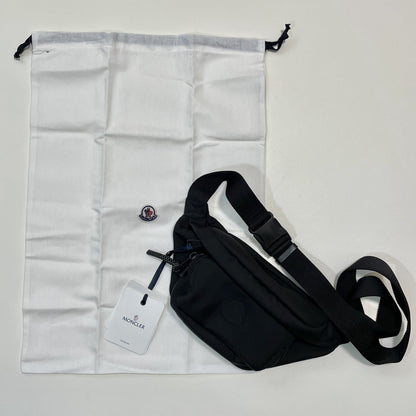 MONCLER モンクレール ボディバッグ 無地 ナイロン ウエストバッグ ベルトバッグ DURANCE ロゴ 黒 新品未使用