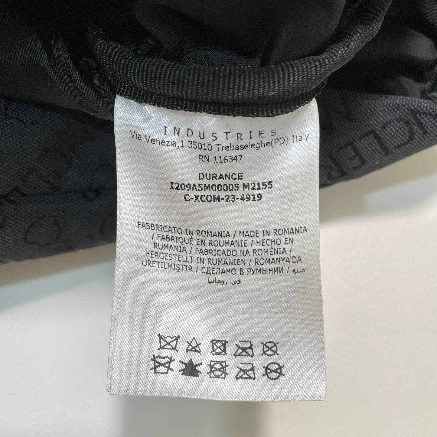 MONCLER モンクレール ボディバッグ 総柄 ナイロン ウエストバッグ ベルトバッグ DURANCE ロゴ 黒 新品未使用