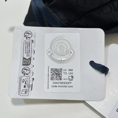 MONCLER モンクレール ボディバッグ 総柄 ナイロン ウエストバッグ ベルトバッグ DURANCE ロゴ 黒 新品未使用