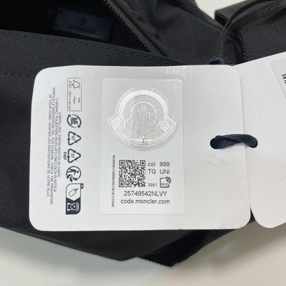 MONCLER モンクレール ボディバッグ ウエストバッグ ウエストポーチ ベルト メンズ レディース シンプル ロゴ ブラック