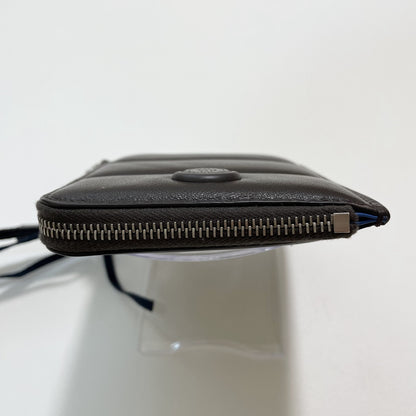 MONCLER モンクレール ミニ財布 コインケース 小銭入れ ウォレット コンパクト レザー メンズ シンプル ロゴ ブラウン