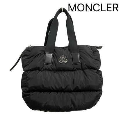 MONCLER モンクレール ミニトートバッグ CARADOC ハンドバッグ 手持ち ダウン レディース ロゴ 黒 新品未使用